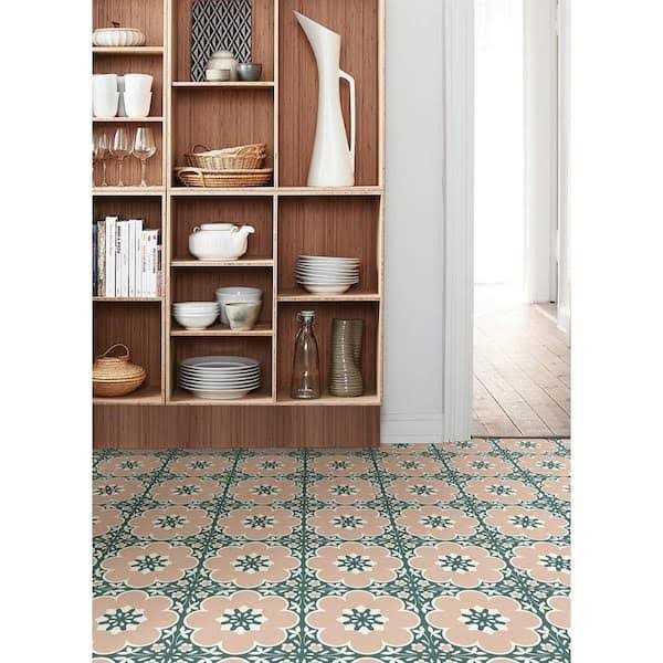 FloorPops 12-in by 12 Daphne Vinyl Peel & Stick Floor Tiles - Zenithce
