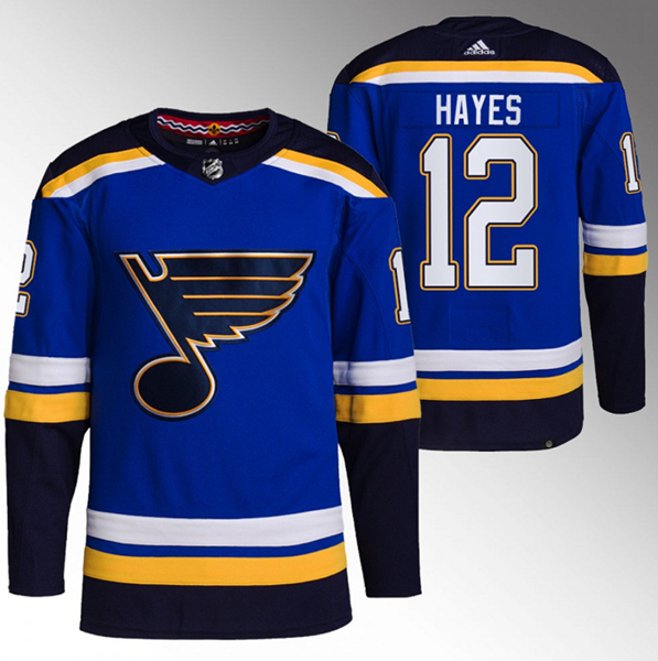 St. Louis Blues #12 Kevin Hayes Blue Stitched Jersey - Zenithce