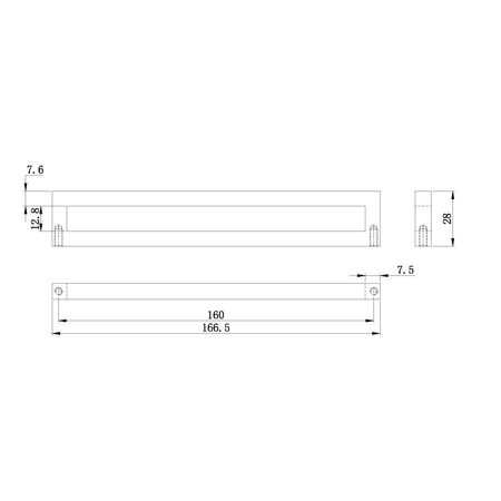 Richelieu Contemporary Pull 5-1/16 Center-to-Center BP4789128140 - Zenithce