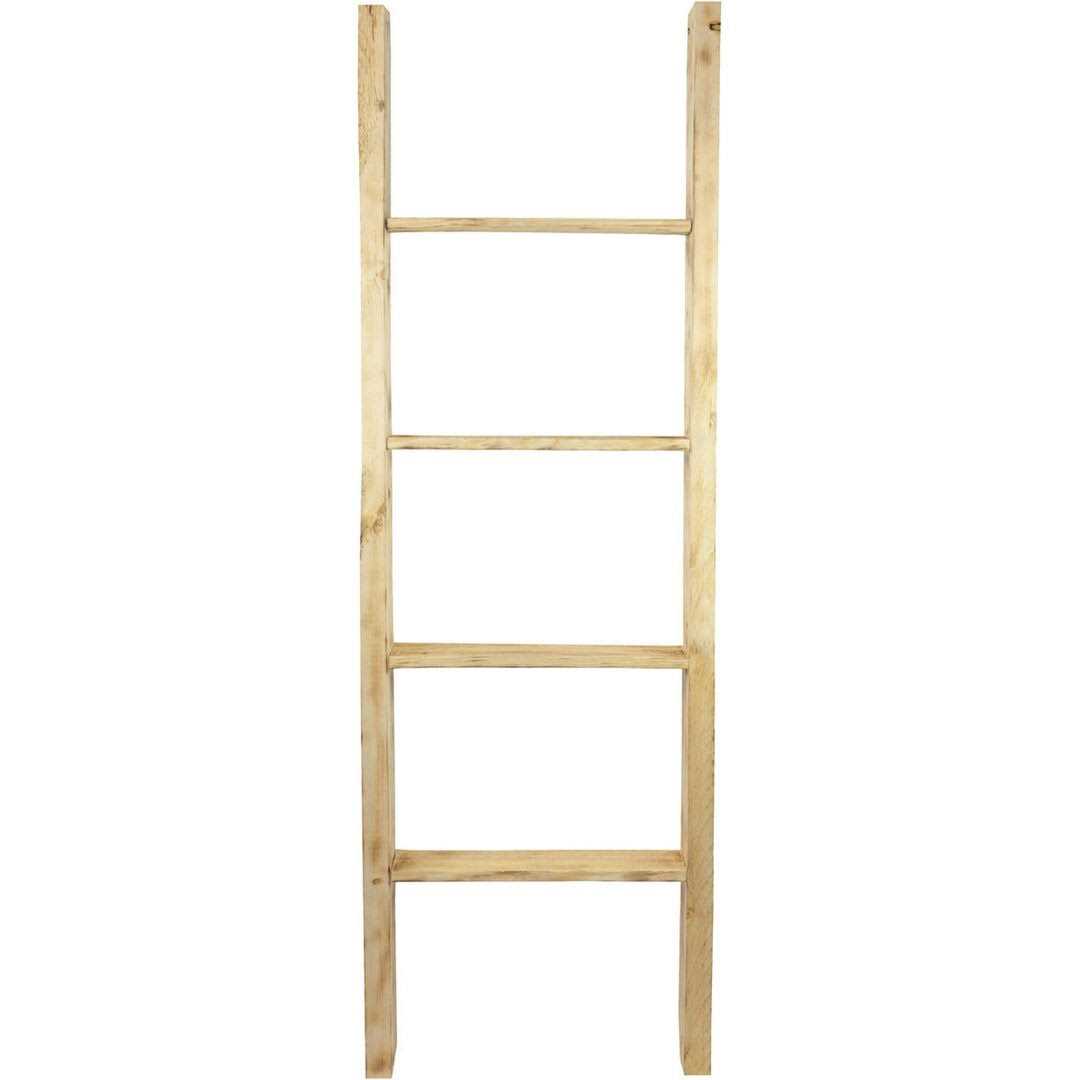 Ekena Millwork 15 inchw x inchh x 3 1/2 inchd Vintage Farmhouse Rung Ladder - Zenithce