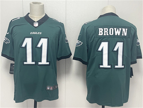 Philadelphia Eagles #11 A.J. Brown Green 2024 New Vapor Untouchable Limited Football Stitched Jersey - Zenithce