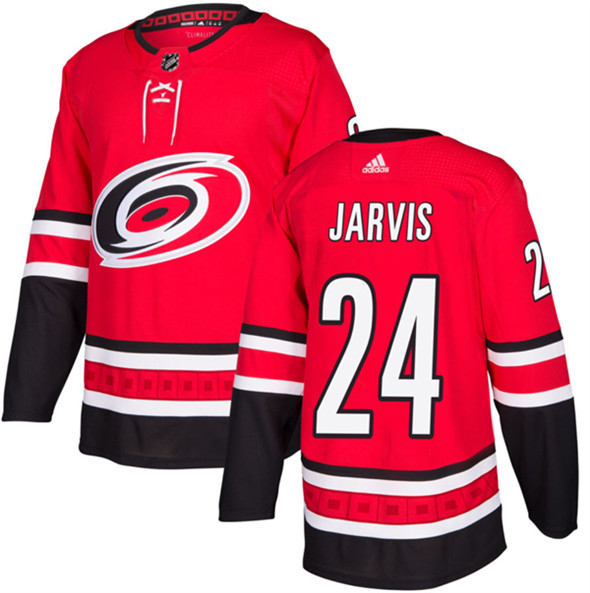 Carolina Hurricanes #24 Seth Jarvis Red Stitched Jersey - Zenithce