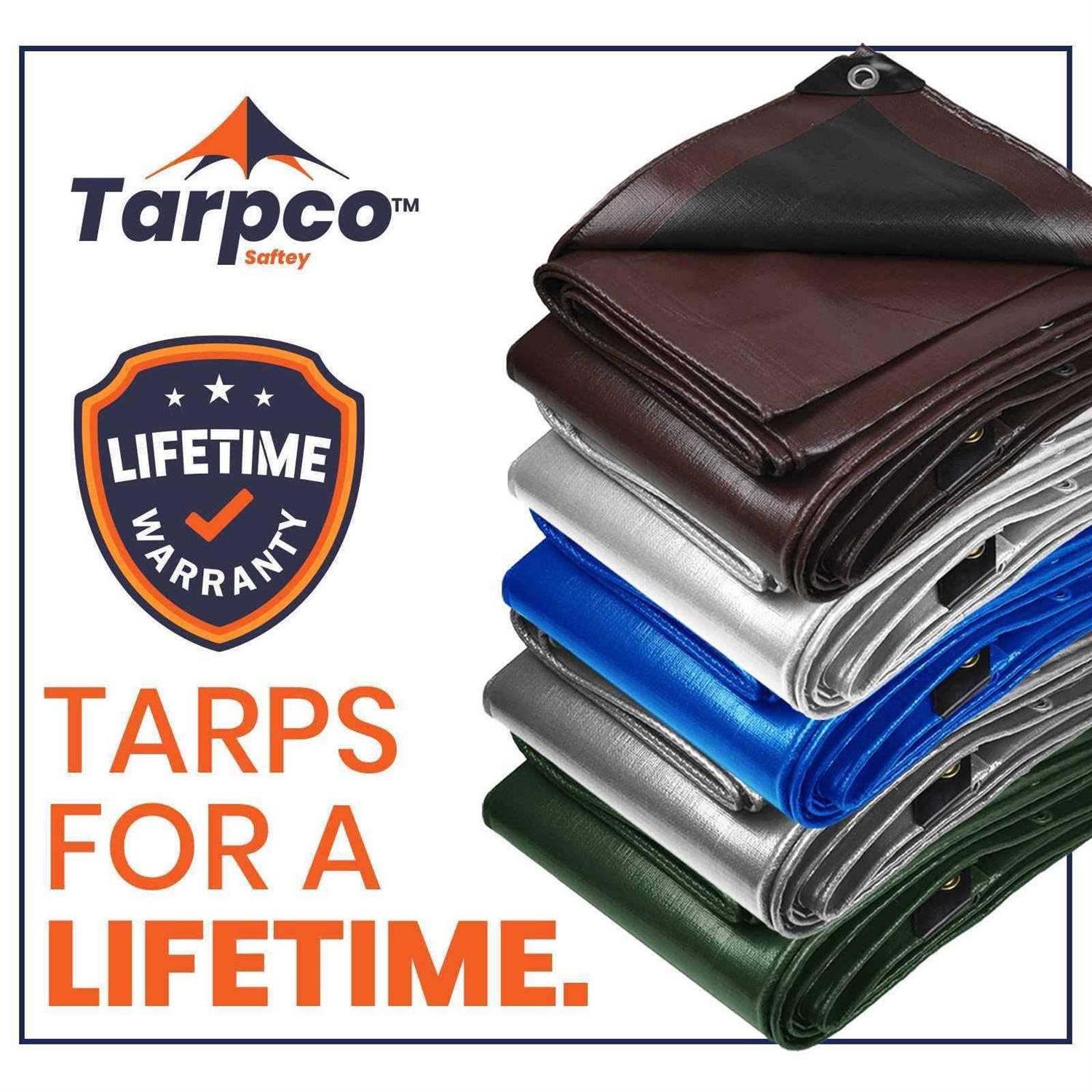 Tarpco Safety Heavy Duty Mil Tarp Cover - Zenithce