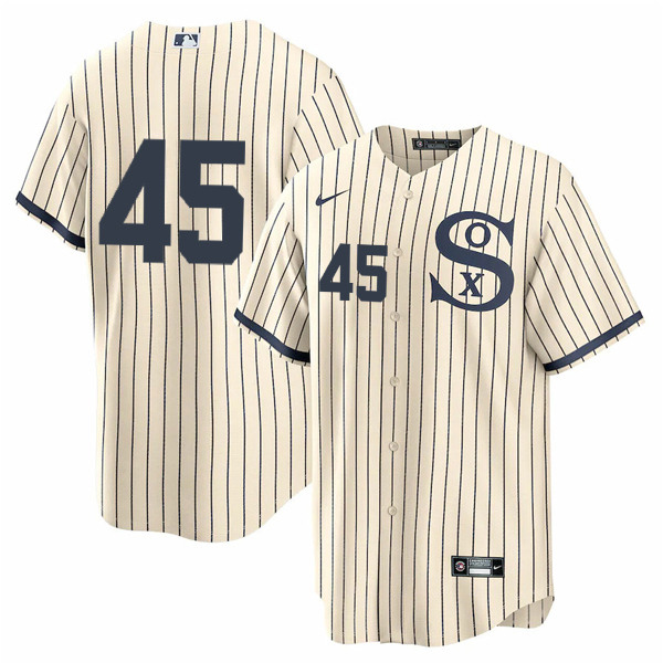 Chicago White Sox #45 Michael Jordan 2021 Cream Navy Field Of Dreams Cool Base Stitched Jersey - Zenithce