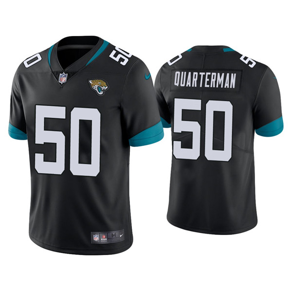 Jacksonville Jaguars #50 Shaquille Quarterman Black Vapor Untouchable Limited Stitched Jersey - Zenithce