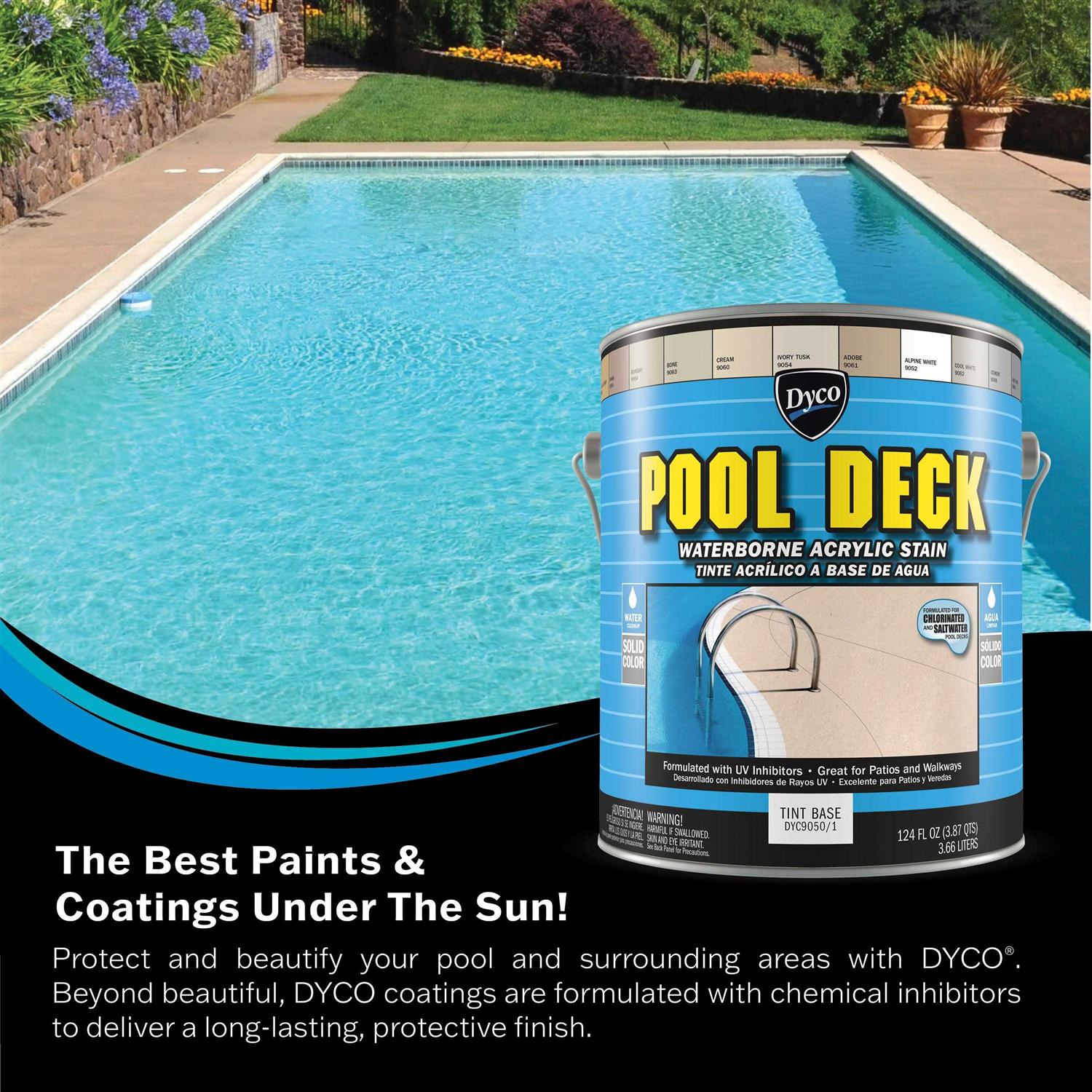 Dyco Paints Pool Deck Low Sheen Waterborne Acrylic Stain - Zenithce