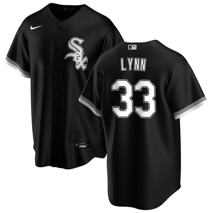 Chicago White Sox #33 Lance Lynn Black Cool Base Stitched Jersey - Zenithce