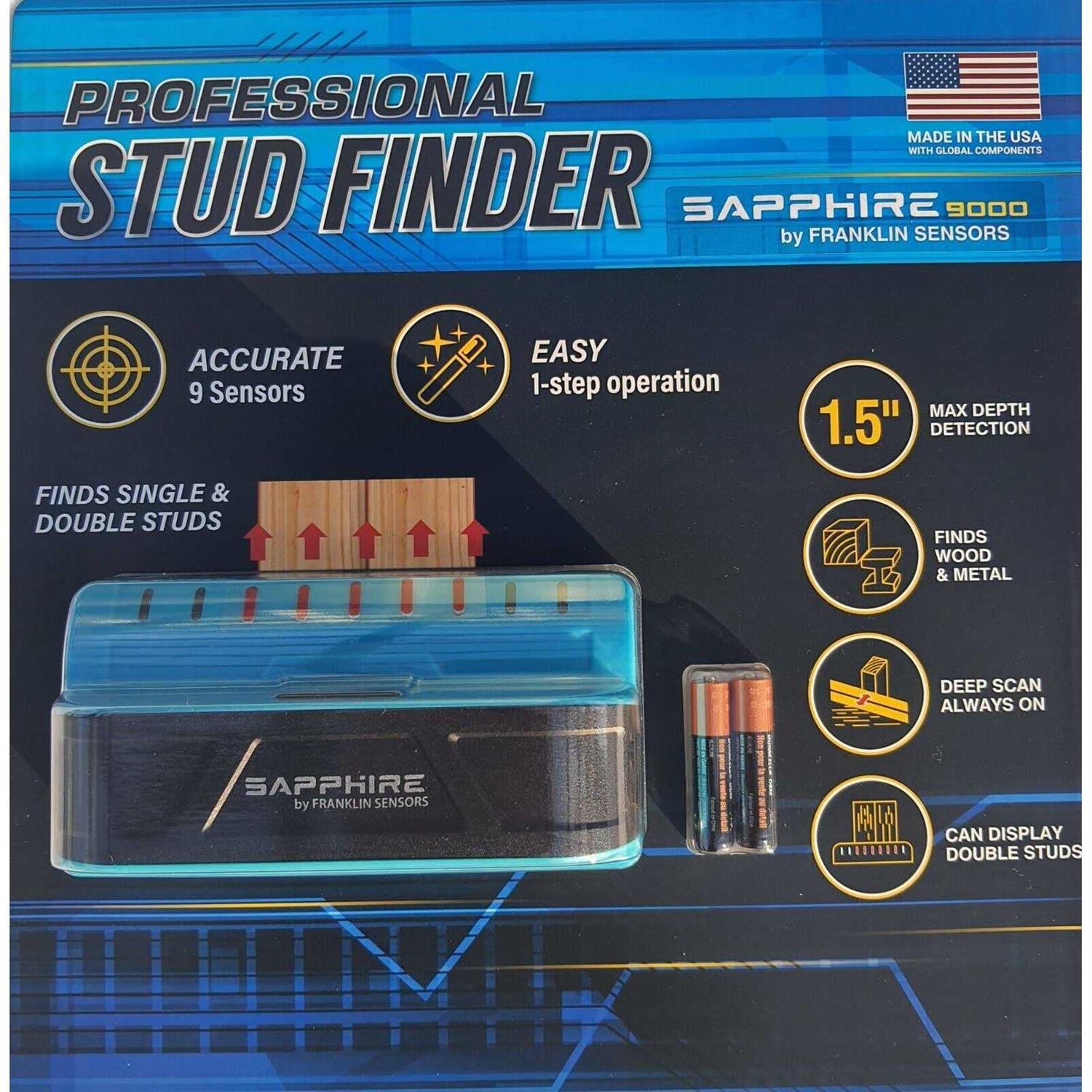 Sapphire 7500 Stud Finder with Bubble Level - Zenithce
