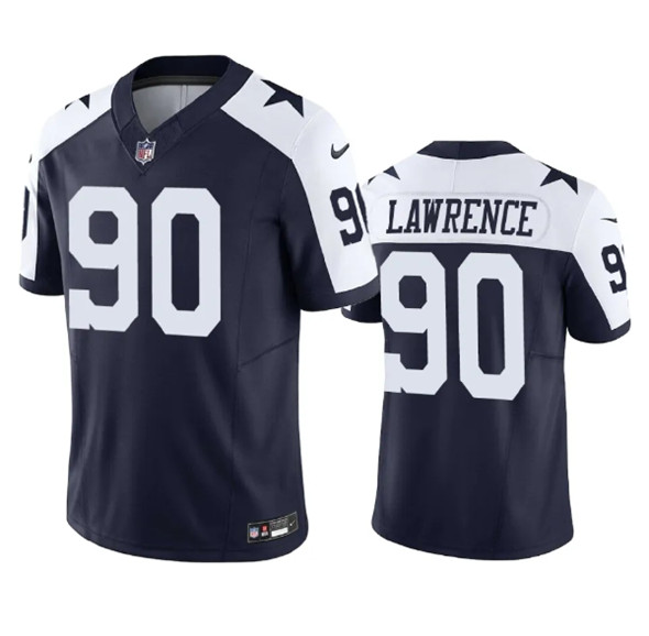 Dallas Cowboys #90 Demarcus Lawrence Navy 2023 F.U.S.E. Vapor Limited Stitched Jersey - Zenithce
