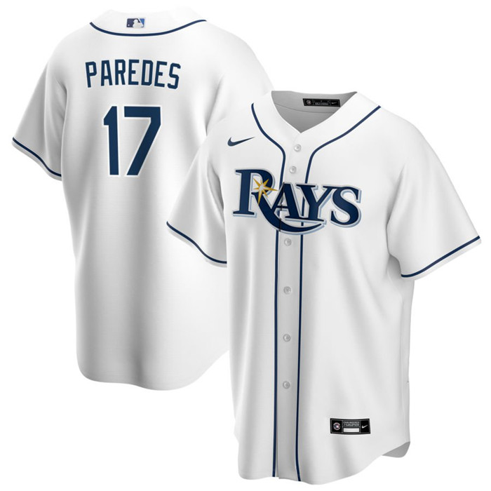 Tampa Bay Rays #17 Isaac Paredes White Cool Base Stitched Jersey - Zenithce