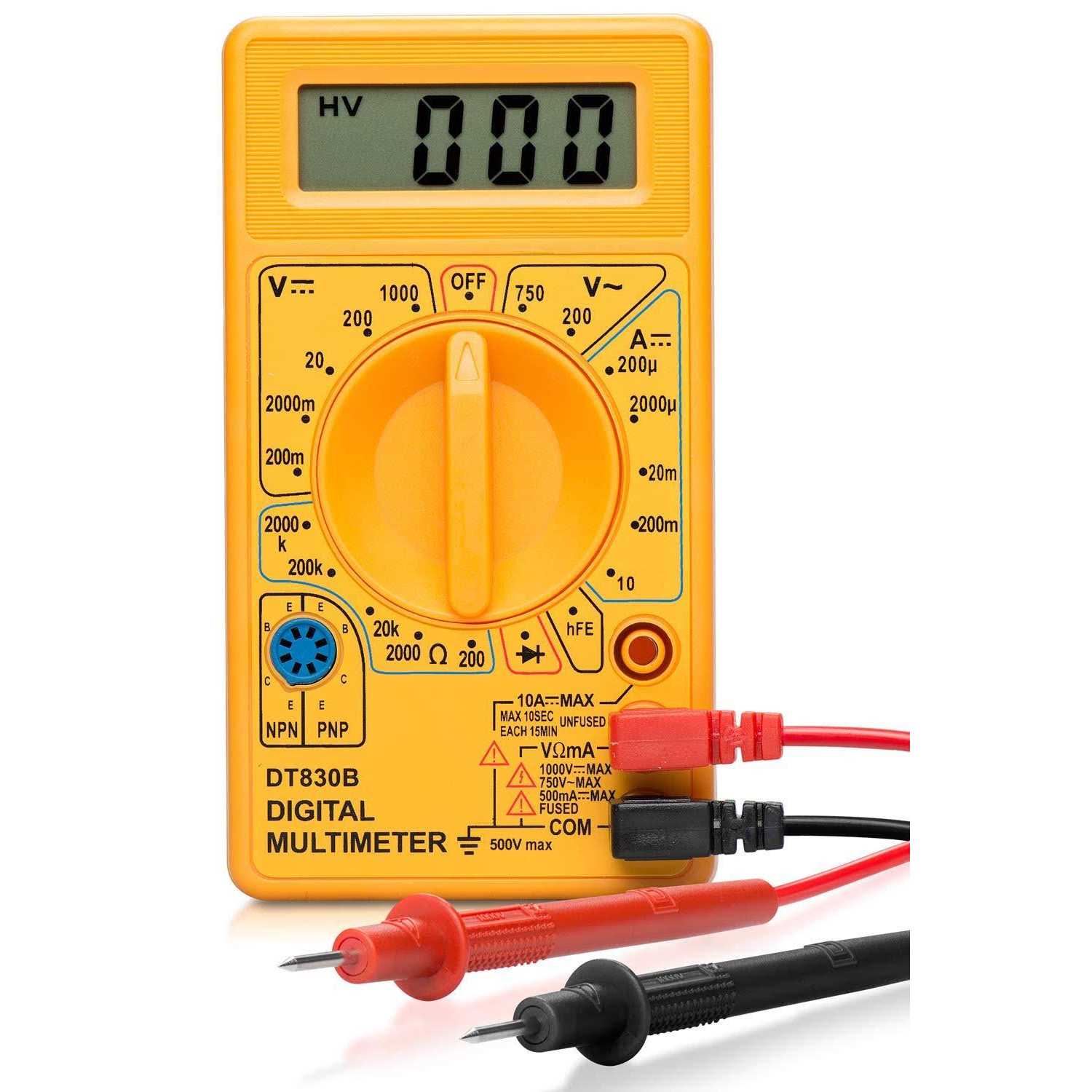 Neiko HILTEX 40508 Digital Multimeter Diode & Transistor Tester AC DC Volt Test Voltmeter - Zenithce