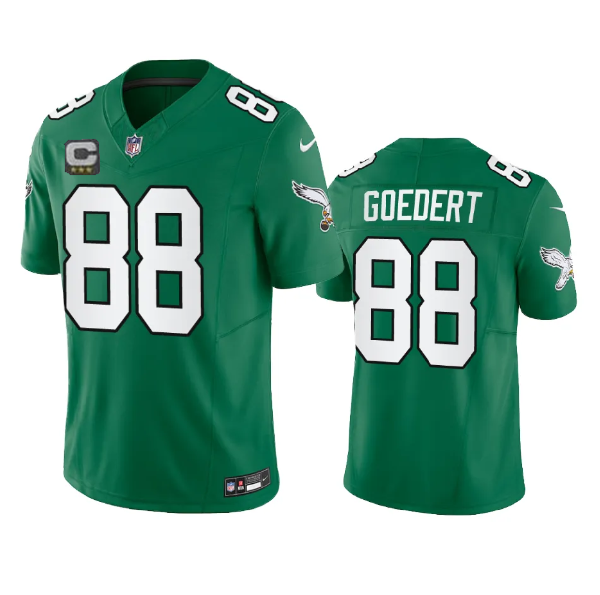 Philadelphia Eagles #88 Dallas Goedert Green 2023 F.U.S.E. With C Patch Vapor Untouchable Stitched Jersey - Zenithce