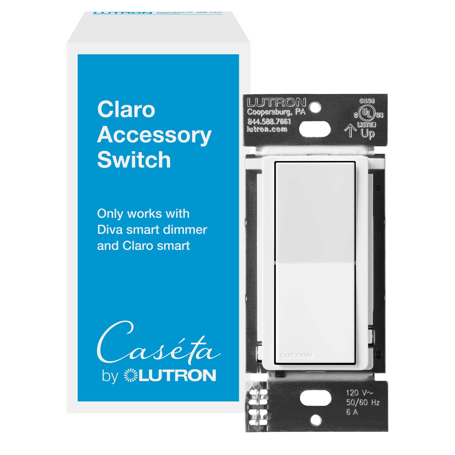 Lutron DVELV-303P-WH 3-Way 300W Electronic Low Voltage Diva Dimmer - Zenithce