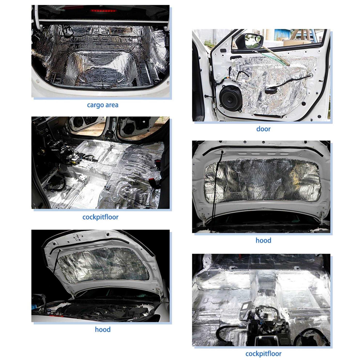 Uxcell 394mil Car Heat Sound Deadener Insulation Mat - Zenithce