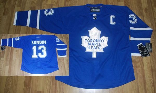 Maple Leafs #13 Mats Sundin Stitched Blue Jersey - Zenithce