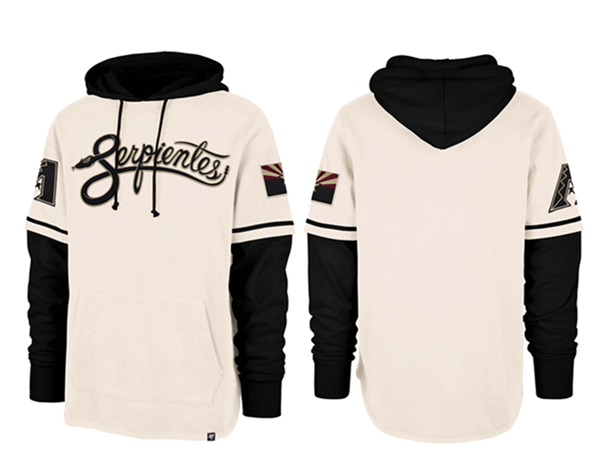Arizona Diamondbacks Cream Pullover Hoodie - Zenithce