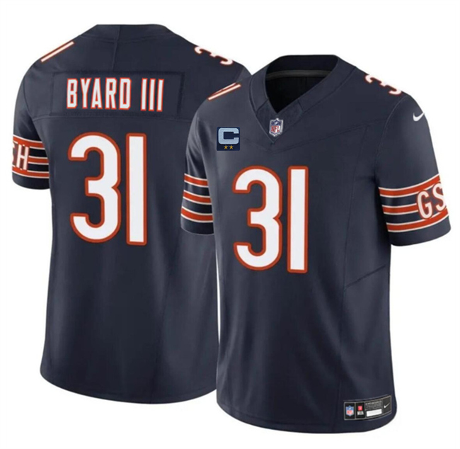 Chicago Bears #31 Kevin Byard III Navy 2025 F.U.S.E. With 2-Star C Patch Vapor Untouchable Limited Stitched Jersey - Zenithce