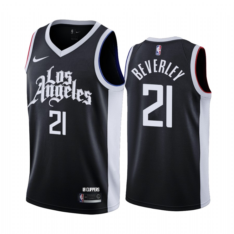 Clippers #21 Patrick Beverley Black Swingman 2020-21 City Edition Jersey - Zenithce