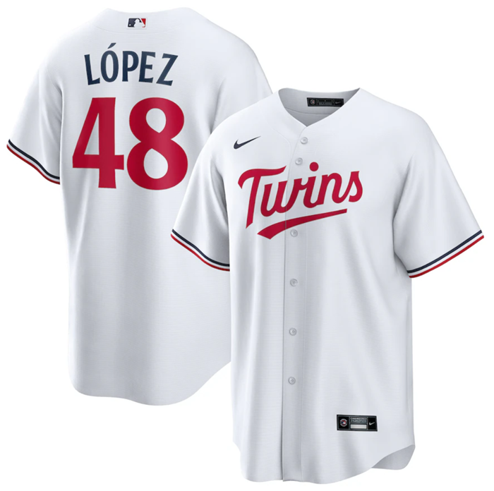 Minnesota Twins #48 Jorge López White Cool Base Stitched Jersey - Zenithce