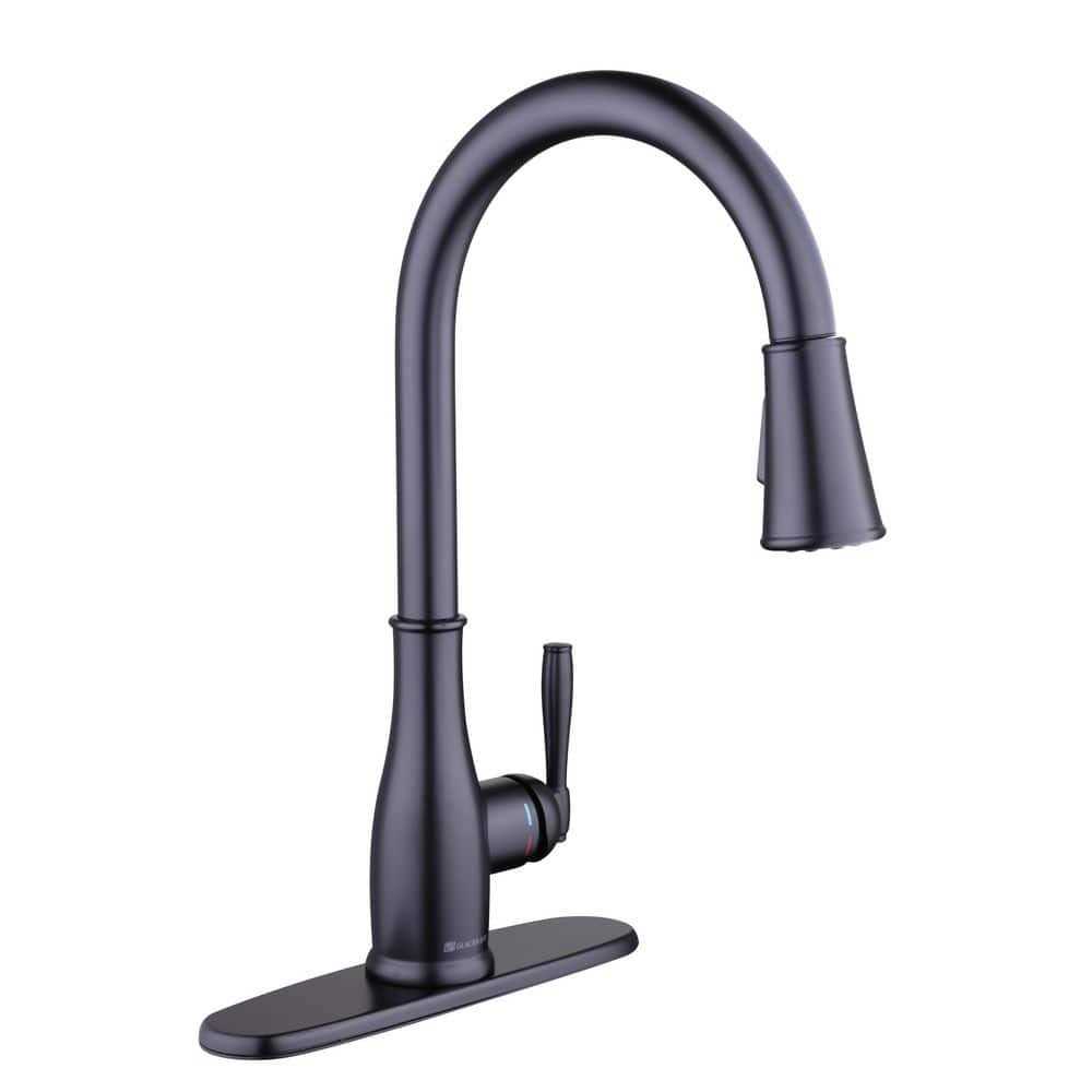 Glacier Bay Gunmetal Gunmetal Black Stainless Steel 17 in. 18-Gauge Single Bowl Undermount Bar Sink - Zenithce