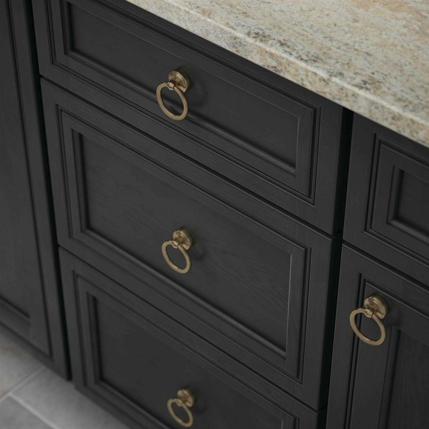 Liberty Stepped Square Adjusta-Pull 1-3/8 to 4 in. Matte Adjustable Cabinet Drawer Pull - Zenithce