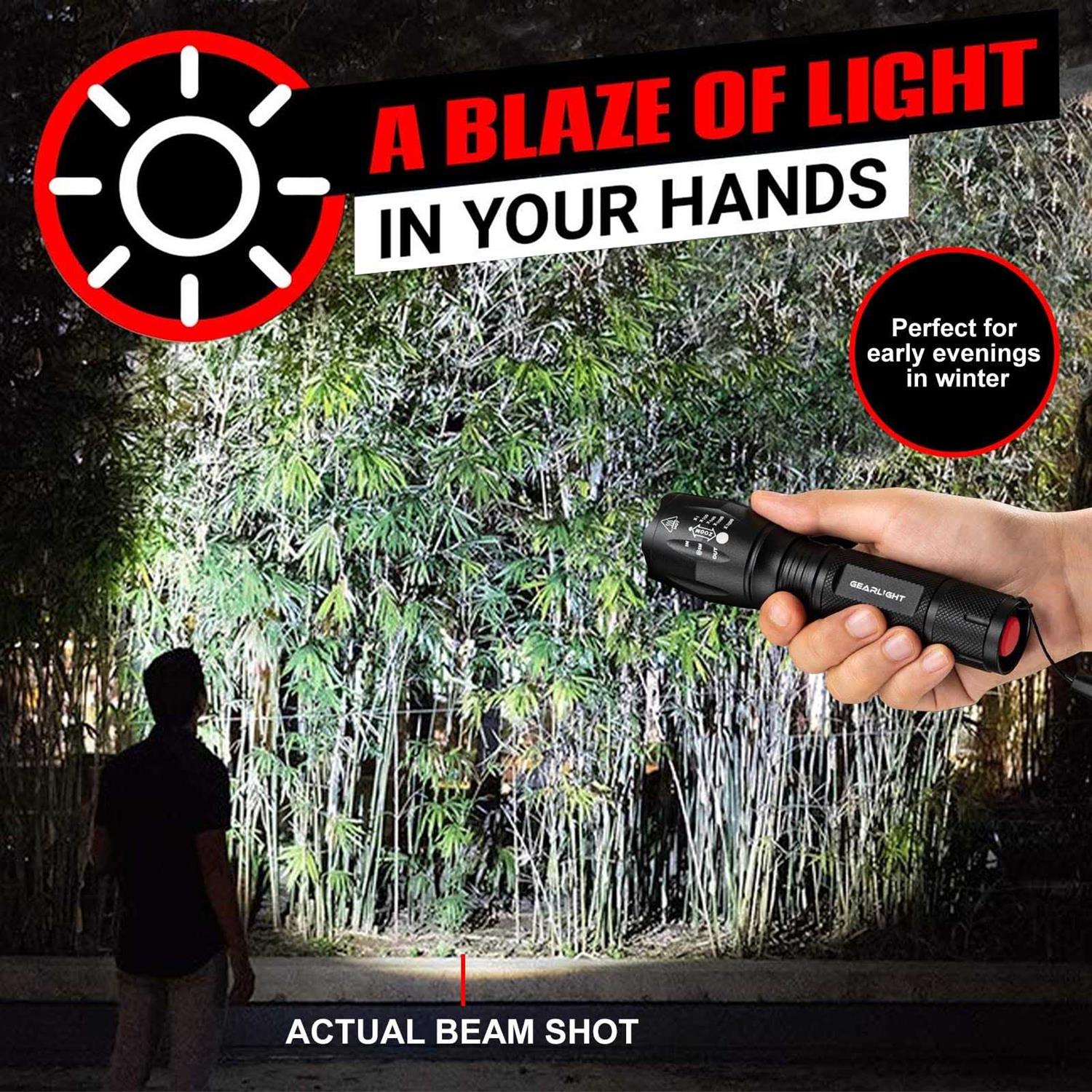 GearLight LED Flashlights High Lumens Camping S1000 - Zenithce