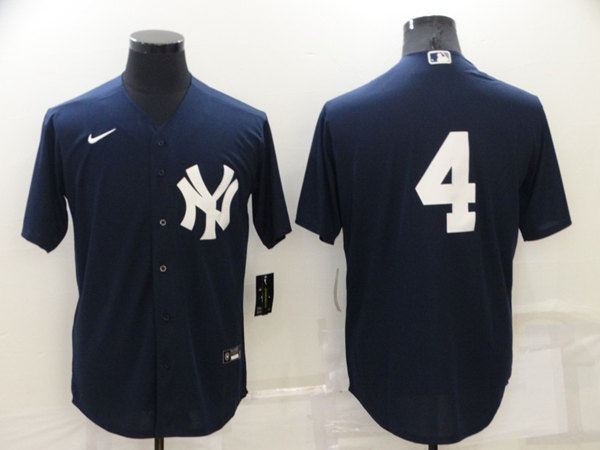 New York Yankees #4 Lou Gehrig Navy Cool Base Stitched Jersey - Zenithce
