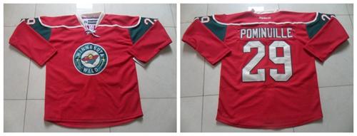 Wild #29 Jason Pominville Red Stitched Jersey - Zenithce