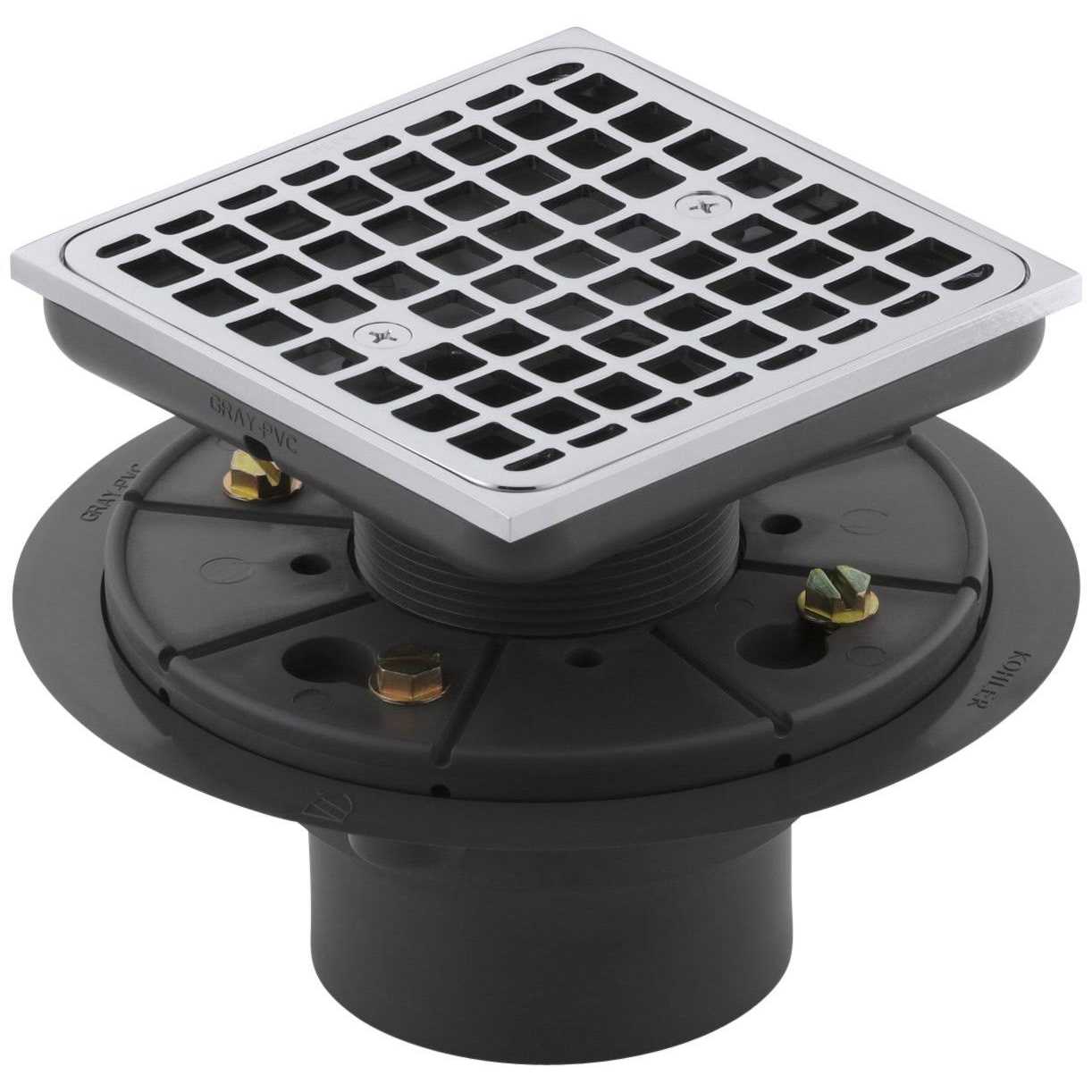 Kohler K-9136-BN Square Design Tile-In Shower Drain - Zenithce