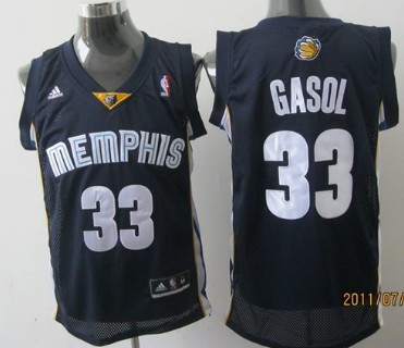 Memphis Grizzlies #33 Marc Gasol Navy Blue Swingman Jersey - Zenithce