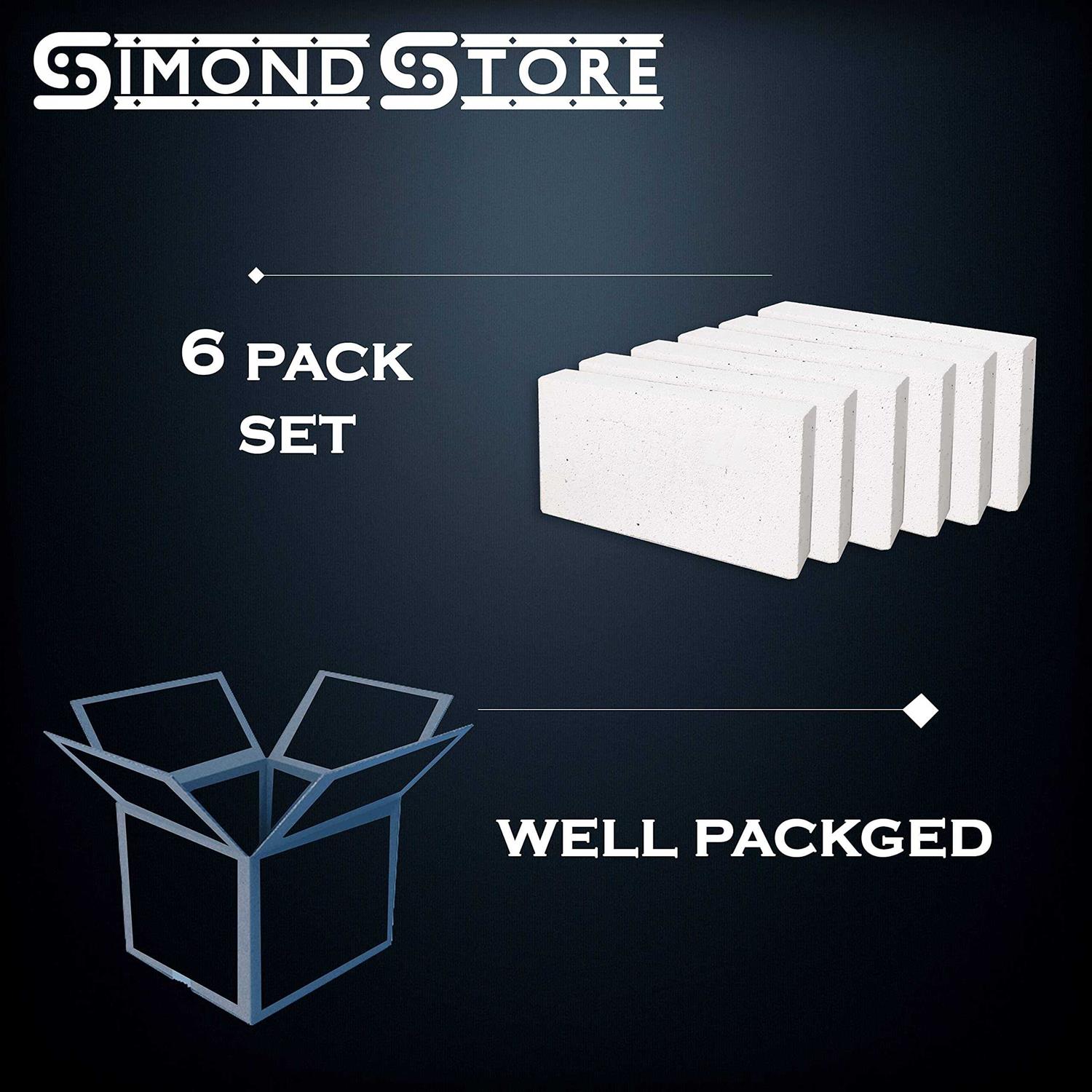 SIMOND STORE Insulating 2500f IFB Box Fire Bricks - Zenithce