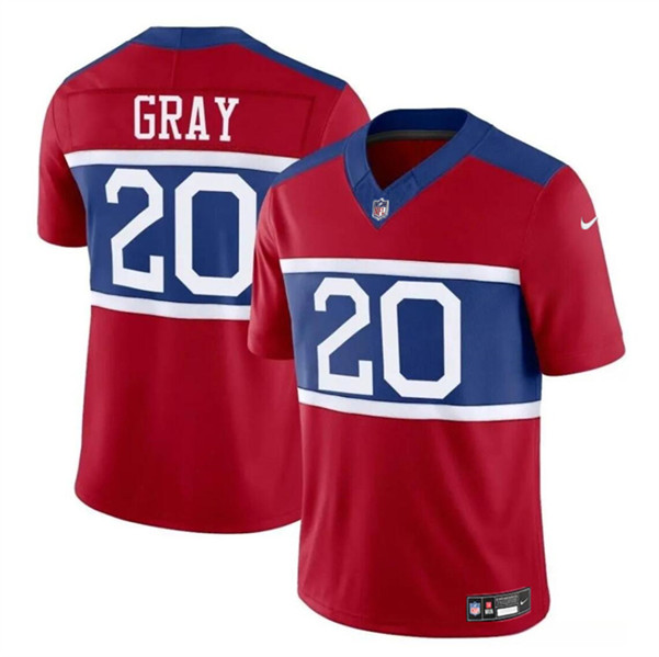 New York Giants #20 Eric Gray Century Red Alternate Vapor F.U.S.E. Limited Stitched Jersey - Zenithce