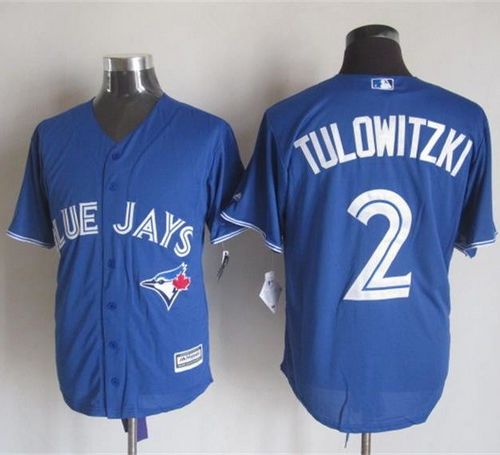 Blue Jays #2 Troy Tulowitzki Blue New Cool Base Stitched Jersey - Zenithce