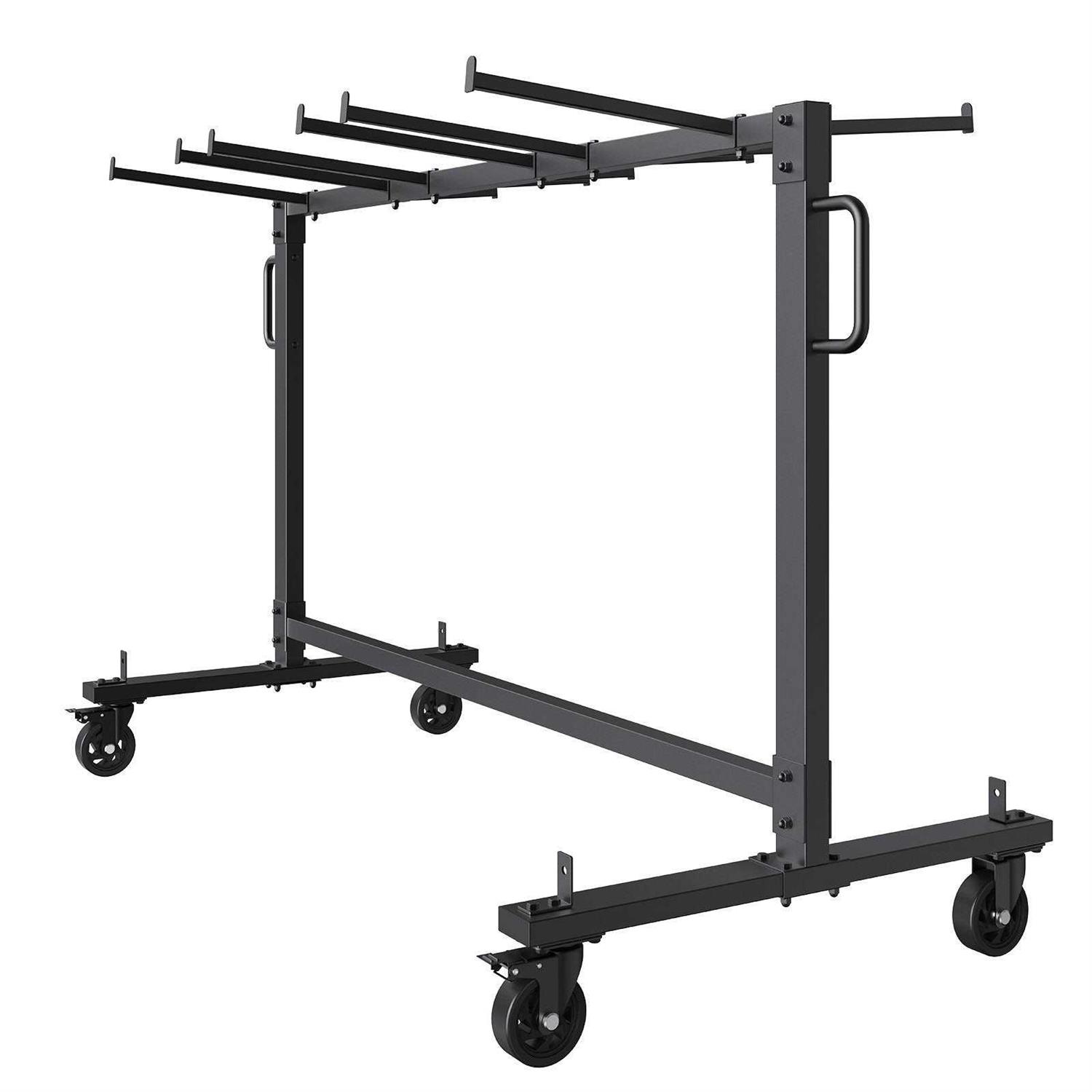 VEVOR Folding Chair Dolly 39L x 21W x 42.9H L-Shaped Steel Vertical Storage Cart - Zenithce