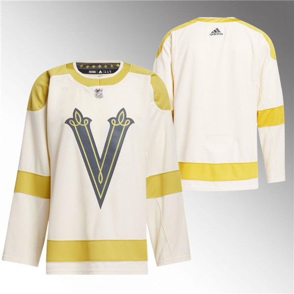 Vegas Golden Knights Blank Cream 2024 Winter Classic Primegreen Stitched Jersey - Zenithce