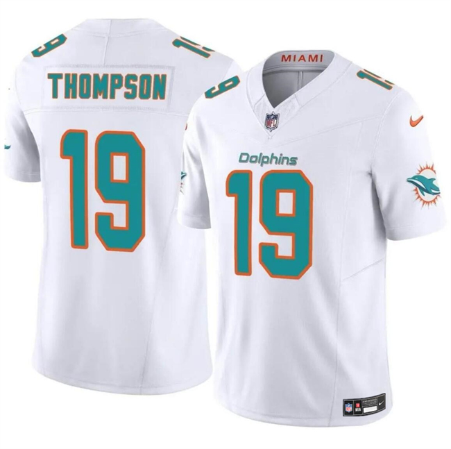 Miami Dolphins #19 Skylar Thompson White 2024 F.U.S.E Vapor Limited Stitched Jersey - Zenithce