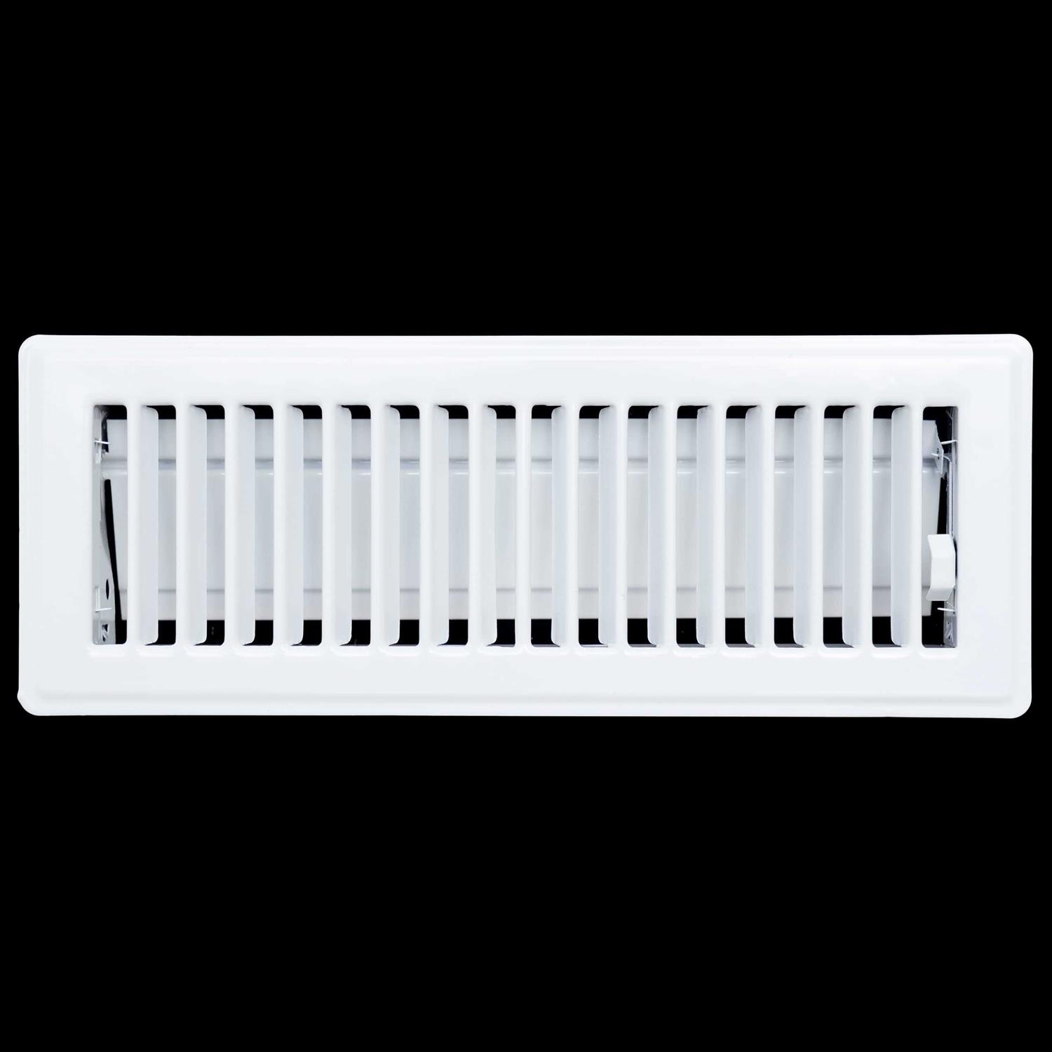 Handua Floor Register with Louvered Design Heavy Duty Walkable Design with Damper - Zenithce
