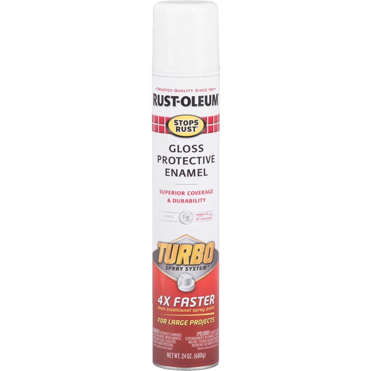 Rust-Oleum Stops Rust Turbo Gloss Spray Paint - Zenithce