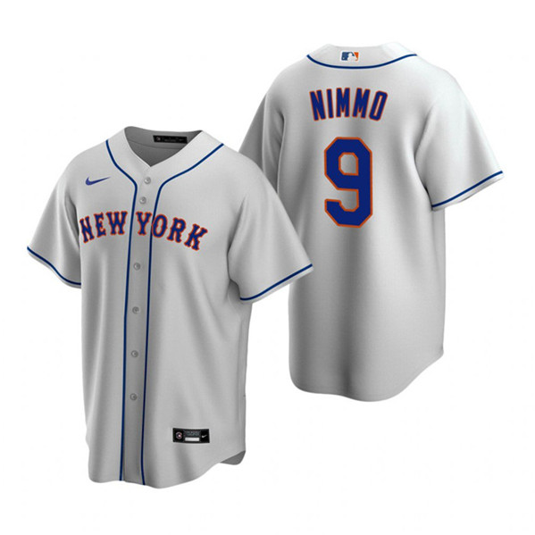 New York Mets #9 Brandon Nimmo Gray Cool Base Stitched Jersey - Zenithce