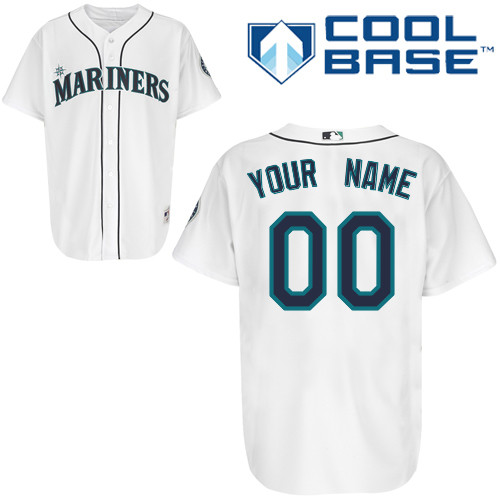 Mariners Customized Authentic White Cool Base MLB Jersey - Zenithce