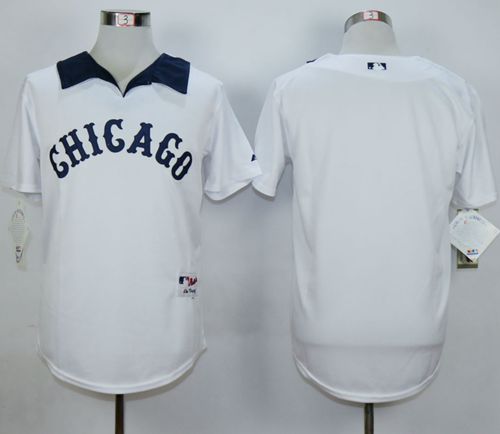 White Sox Blank White 1976 Turn Back The Clock Stitched Jersey - Zenithce