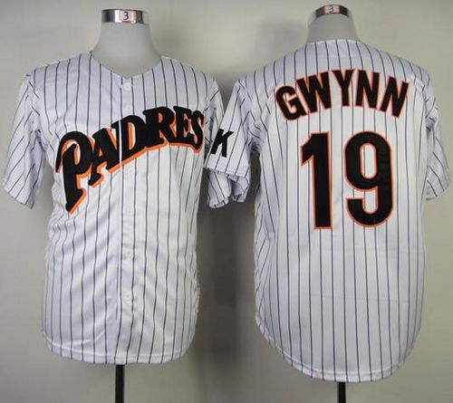 Mitchell And Ness Padres #19 Tony Gwynn Stitched Throwback Jersey - Zenithce