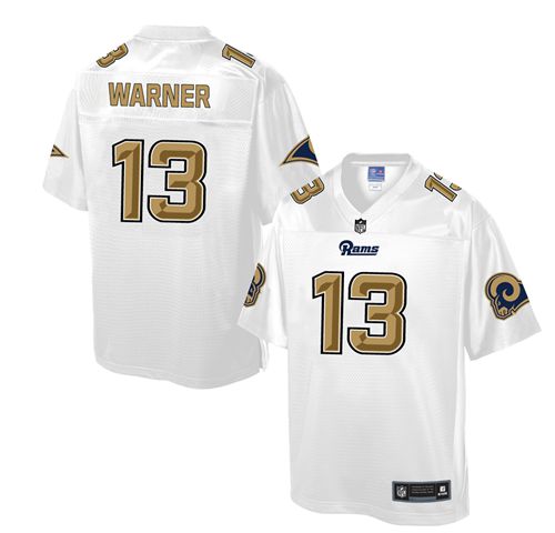 Rams #13 Kurt Warner White Pro Line Fashion Game Nike Jersey - Zenithce
