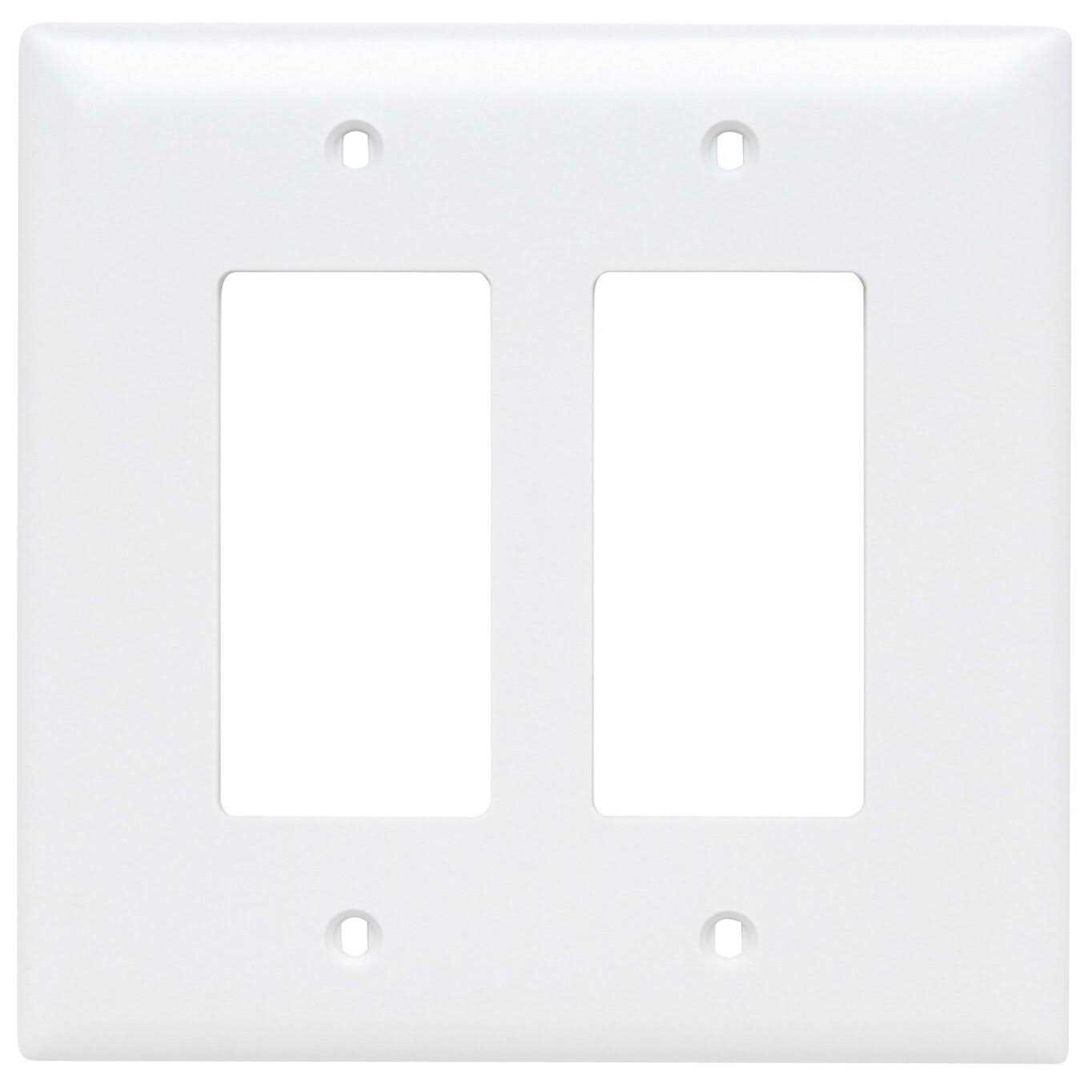 Pass & Seymour TP113W 2-Gang Combination Wall Plate - Zenithce