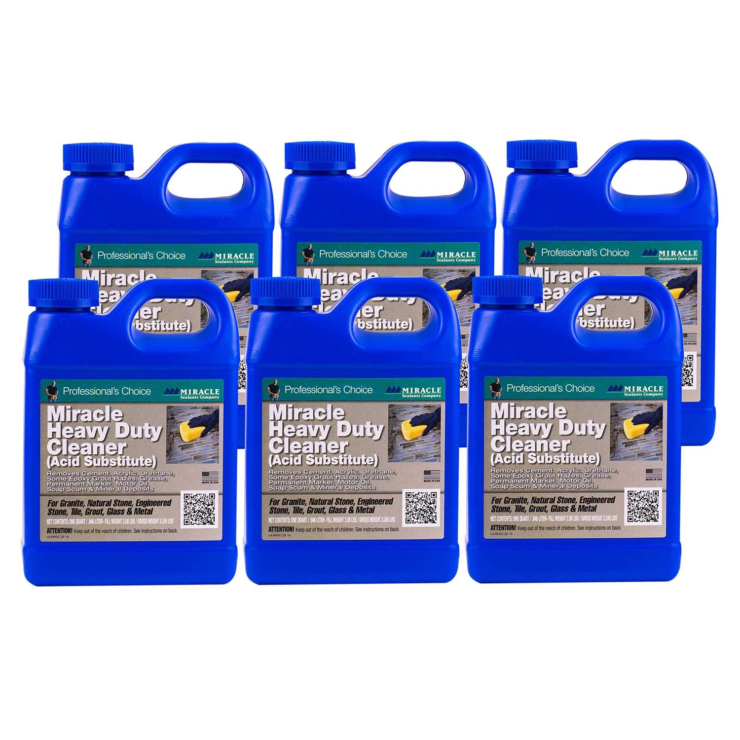 Miracle Sealants Heavy Duty Acid Cleaner HDAC6QT - Zenithce