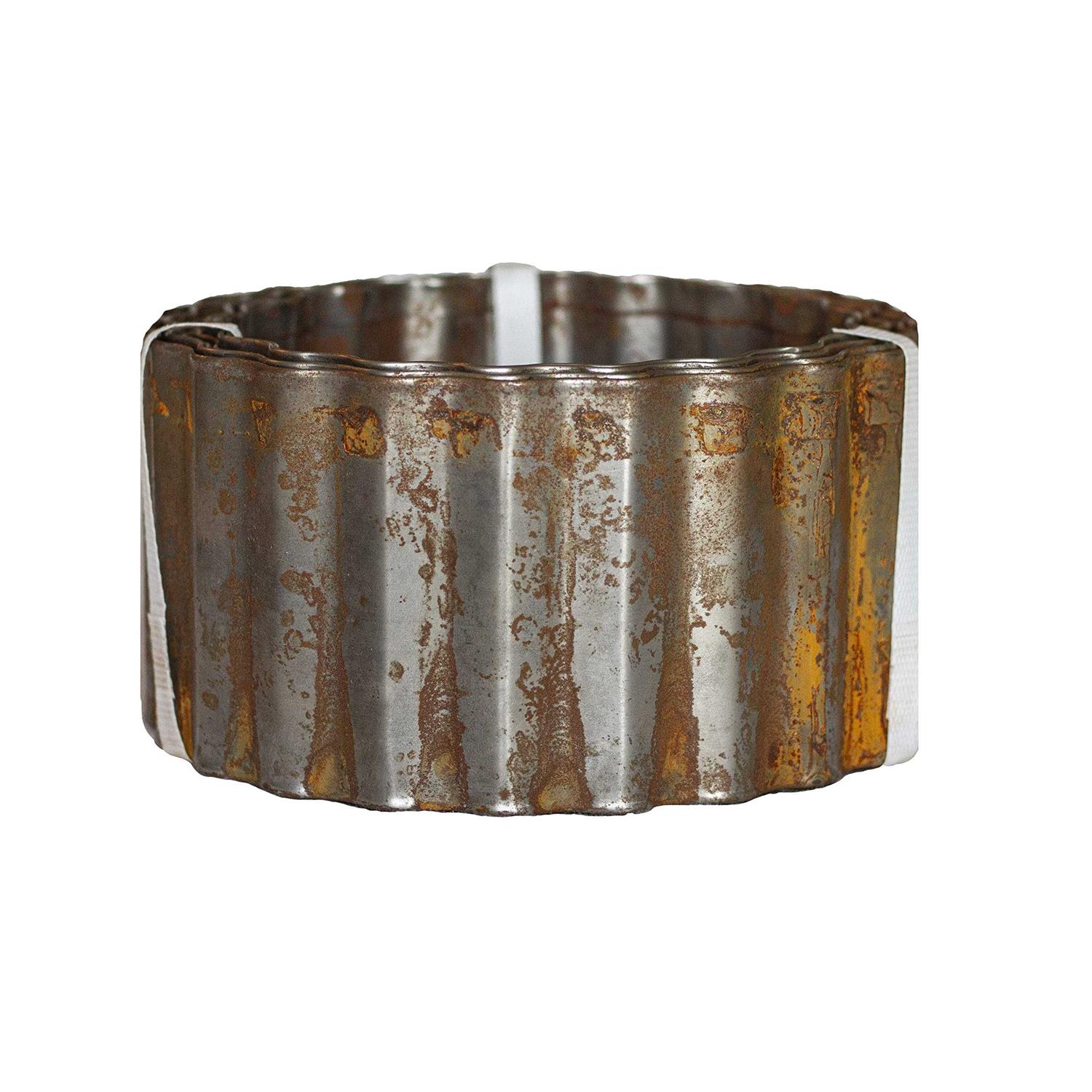 Dakota Tin Corrugated Garden Edging - Zenithce