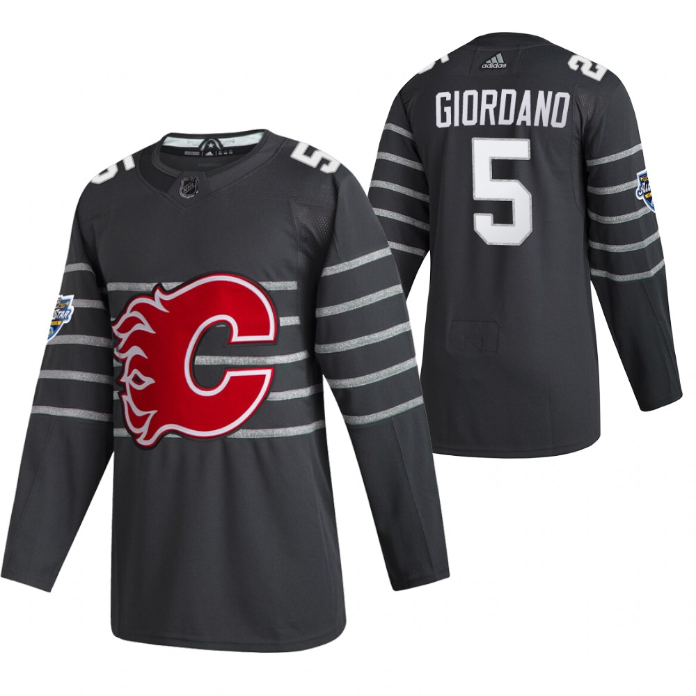 Calgary Flames #5 Mark Giordano 2020 Grey All Star Stitched Jersey - Zenithce