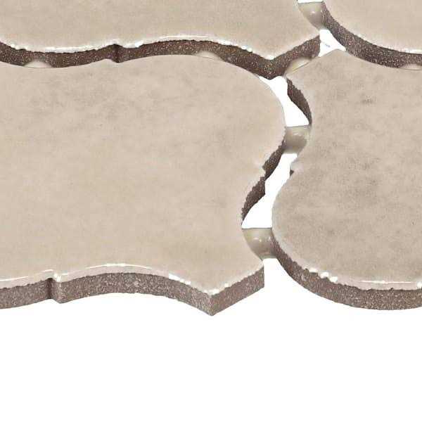 Daltile LuxeCraft Gloss 11 in. x 12 in. Glazed Ceramic Arabesque Mosaic Tile - Zenithce