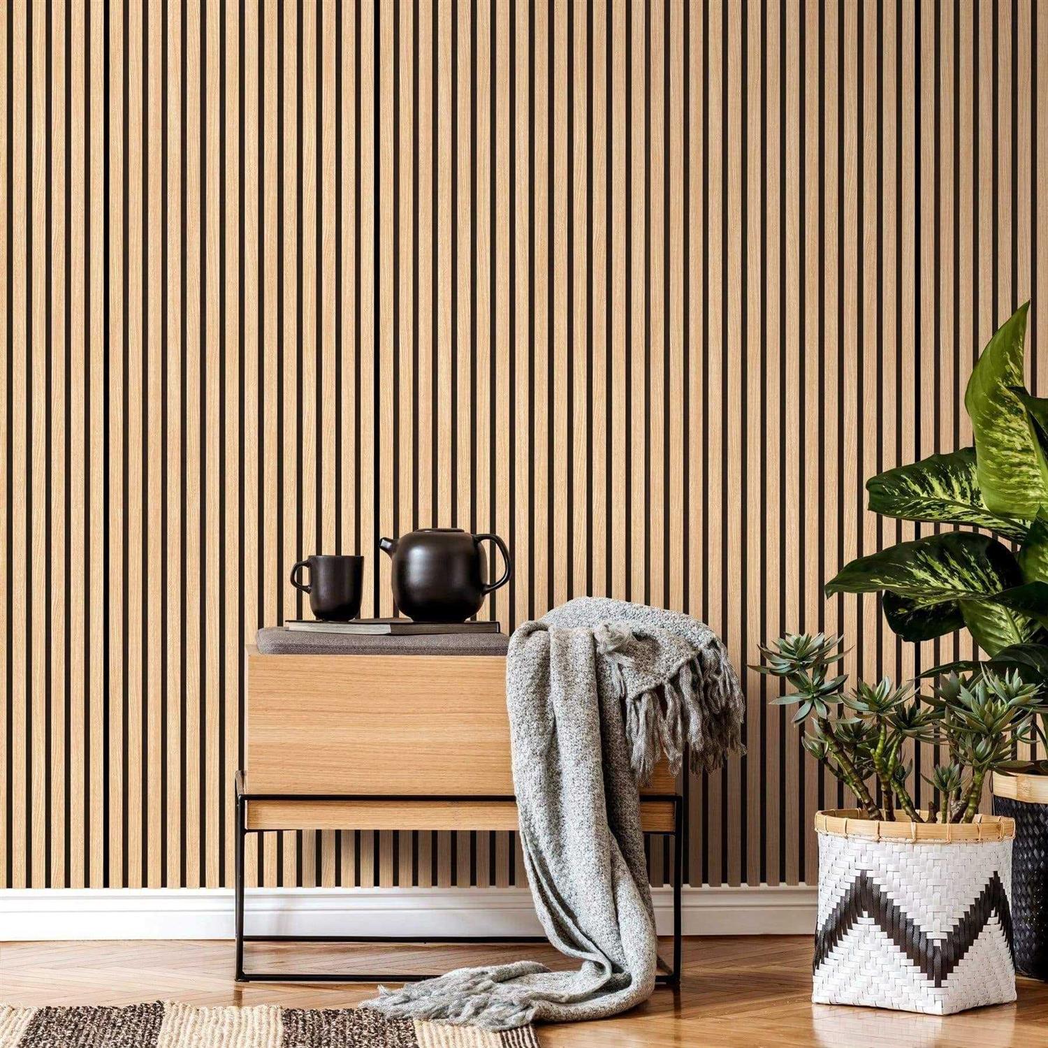 The Wood Veneer Hub Acoustic Slat Wood Wall Panels - Zenithce