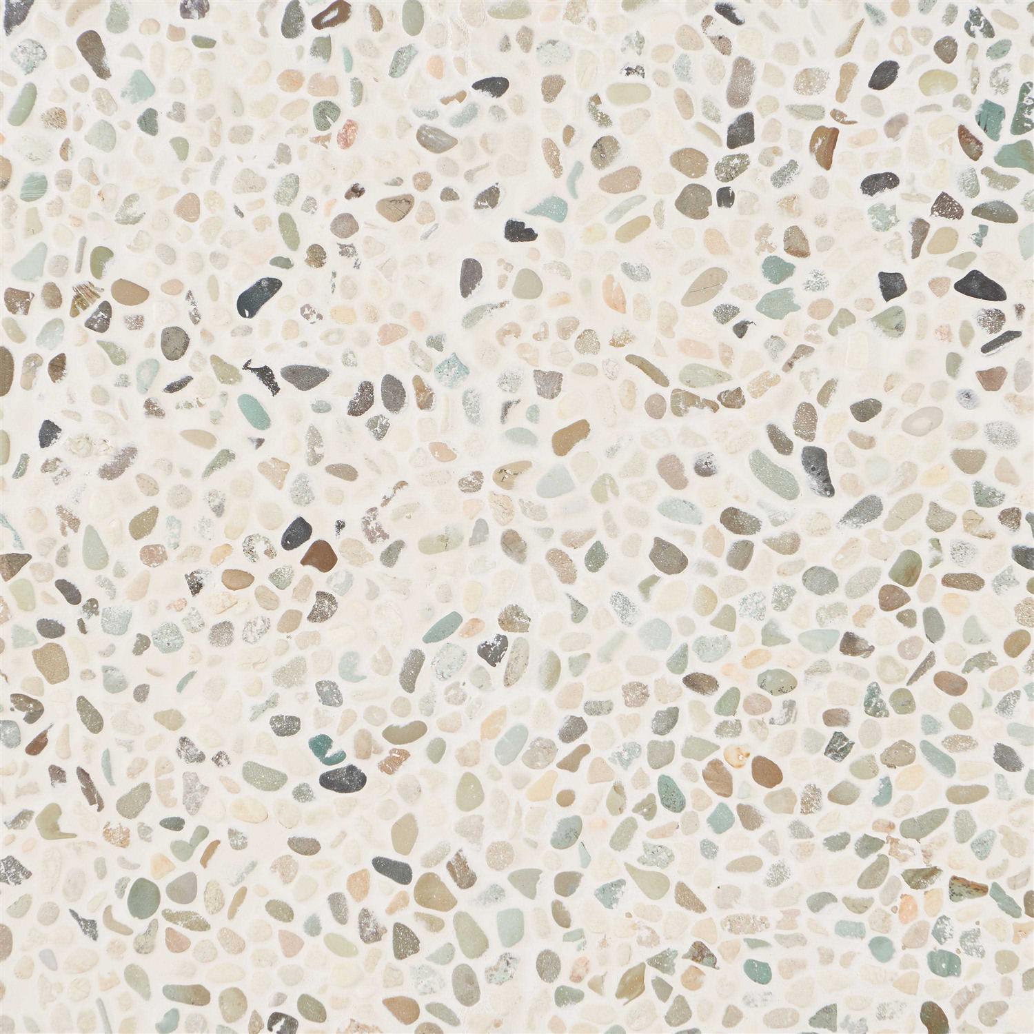 Ivy Hill Tile Countryside Micropebbles 11.81 in. x 11.81 Floor and Wall Mosaic - Zenithce